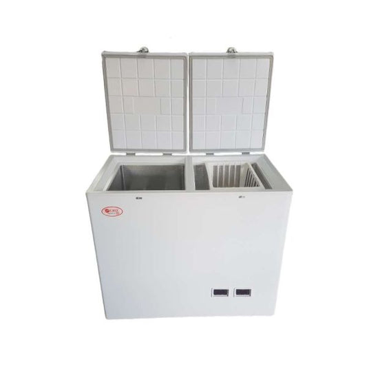EFR260DBM-Multi-Dual-Compressor-Electric-Double-Bin-Medical-Chest-Fridge-Freezer