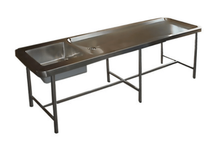 H72430 Mortuary Table & Sink
