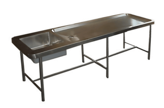 H72430 Mortuary Table & Sink