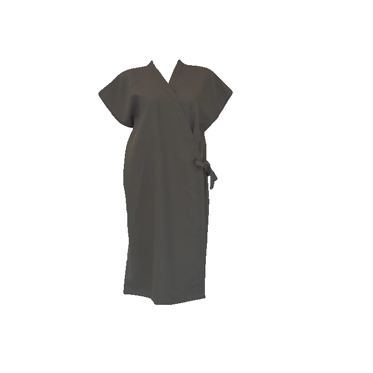 Front Wrap Gown