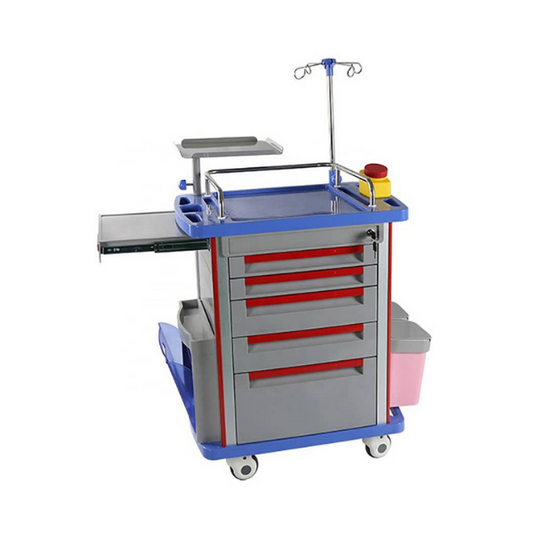 5 DRAWER EMERGENCY TROLLEY